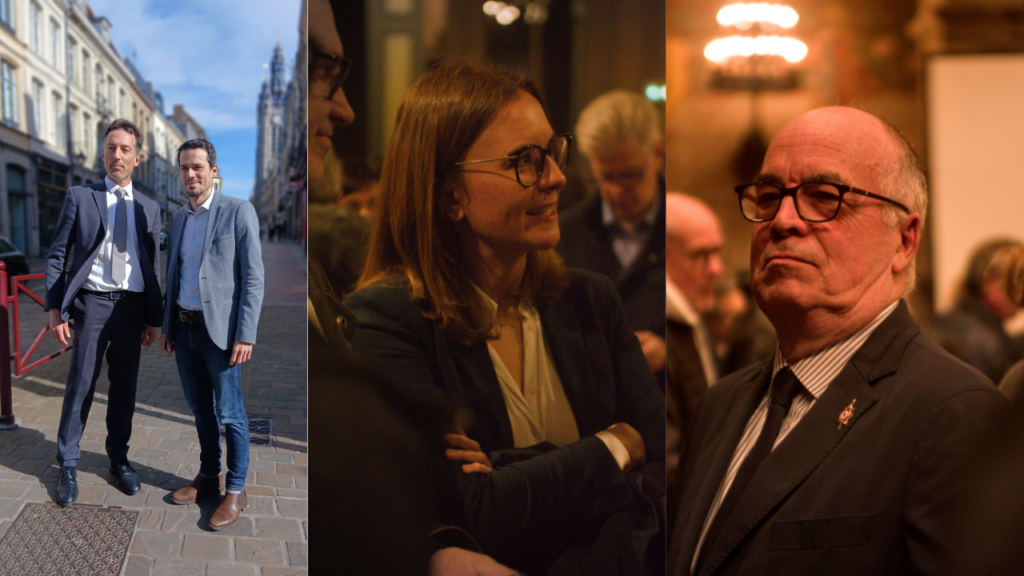 Les 4 candidats : Frédéric Chéreau, François Guiffard, Coline Craeye, Thierry Tesson.