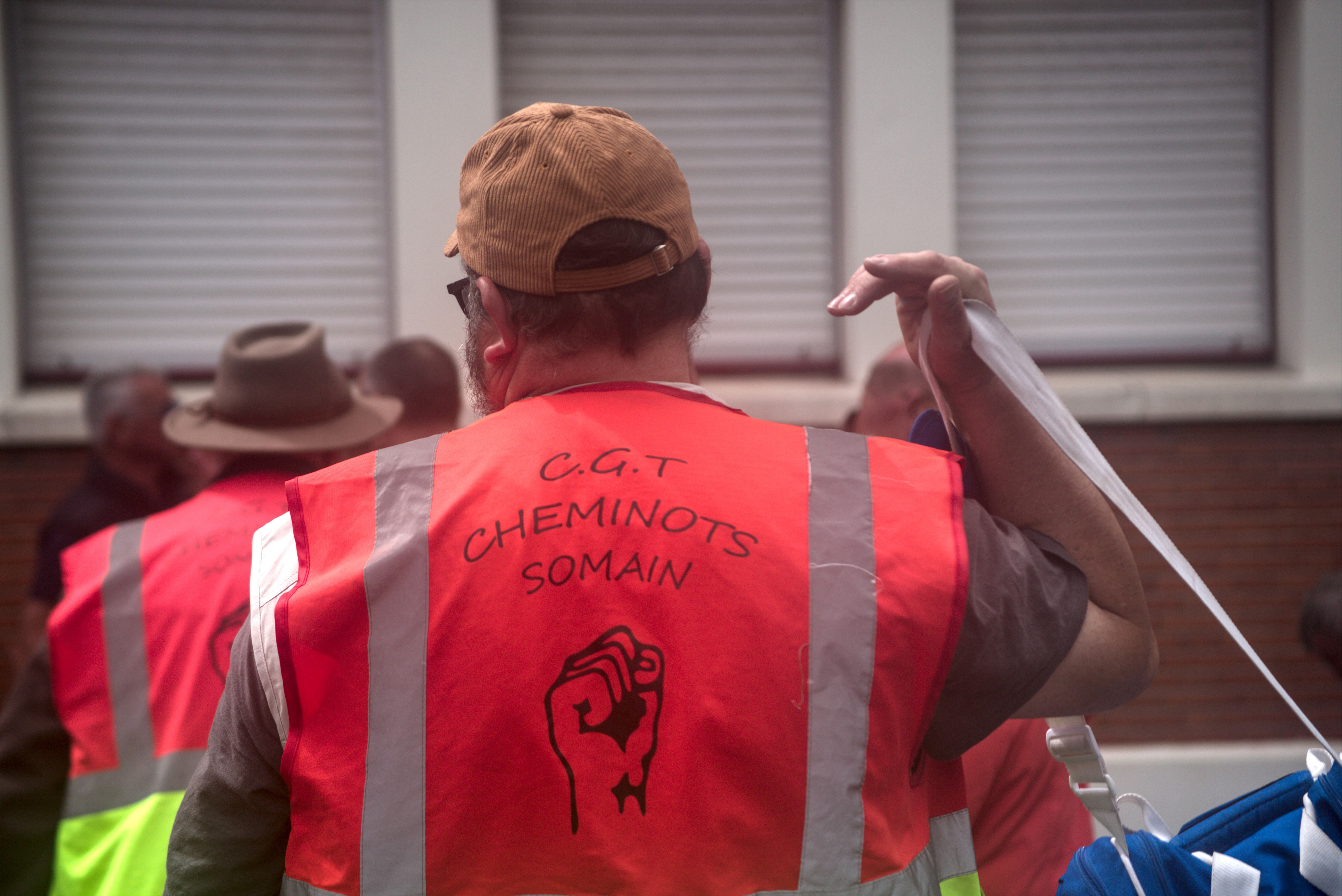 DOUAI. Rassemblement des cheminots en grève.