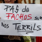 Pancarte "Pas de fachos sur nos terrils"