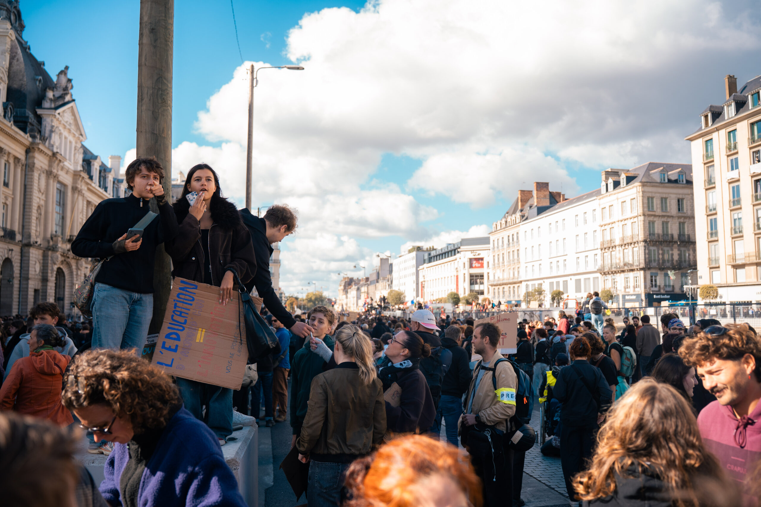 FRANCE MANIFESTATION CONTRE LA VIE CHER A RENNES